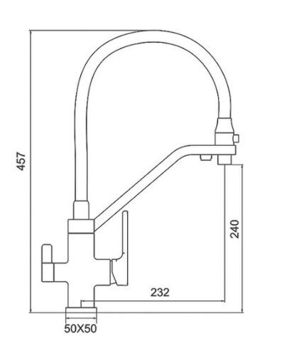 Смеситель для кухни Gappo G17-8 G4317-8 Белый