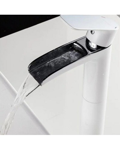 Смеситель для раковины Gappo G48 G1048-31 Белый Хром