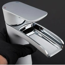 Смеситель для раковины Gappo G48 G1048-31 Белый Хром