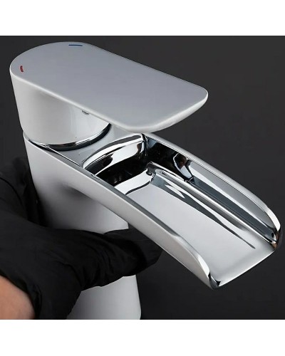 Смеситель для раковины Gappo G48 G1048-31 Белый Хром