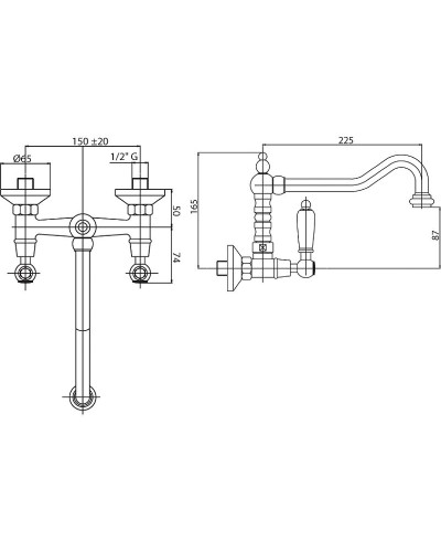 Смеситель для кухни Cezares First-LLP-02-M Бронза