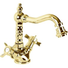 Смеситель для биде Cezares Lord-BS2-03/24 Золото 24 карат