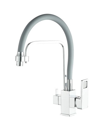 Смеситель для кухни Haiba HB76615 Хром Серый