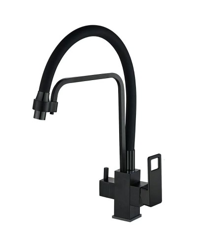 Смеситель для кухни Haiba HB76615-7 Черный матовый