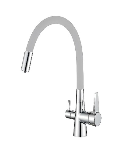 Смеситель для кухни Haiba HB76858-3 Хром Серый