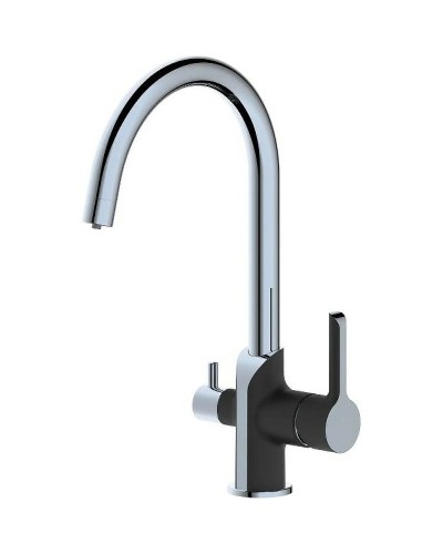 Смеситель для кухни Haiba HB76805-7 Черный матовый Хром