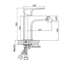 Смеситель для биде Cersanit Wisla 63058 Хром