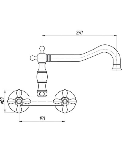 Смеситель для кухни Migliore Princeton Plus 18278 Золото