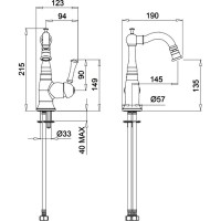 Смеситель для биде Migliore Dallas 18605 Золото