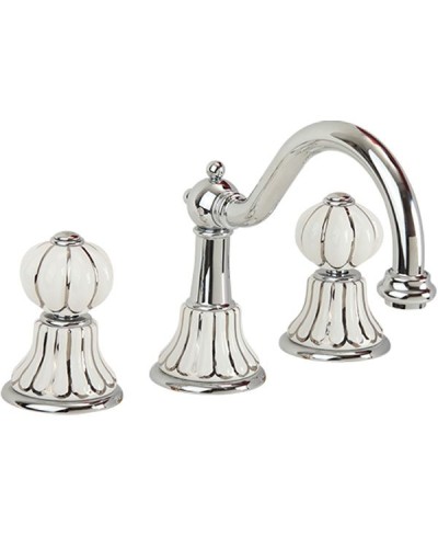 Смеситель для биде Migliore Olivia 19010 Хром Белый декор Платина