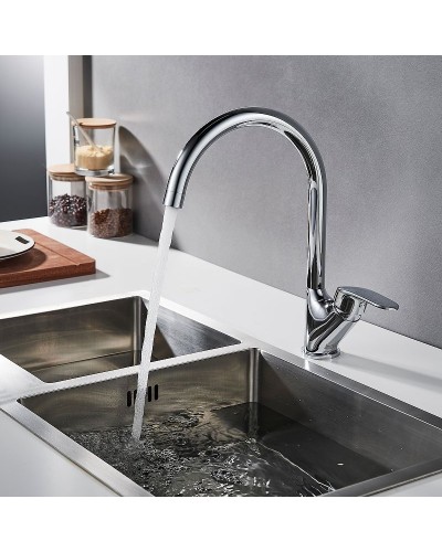 Смеситель для кухни Rossinka RS45-23 Хром