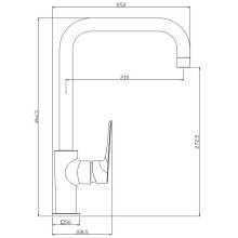 Смеситель для кухни Rossinka RS46-23 Хром