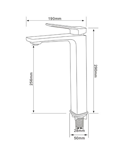 Смеситель для раковины Comforty FC071B-CKBT 00-00006501 Белый