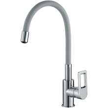 Смеситель для кухни Rossinka Z35-35U-Gray Серый Хром