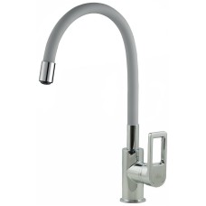 Смеситель для кухни Rossinka Z35-35U-Gray Серый Хром