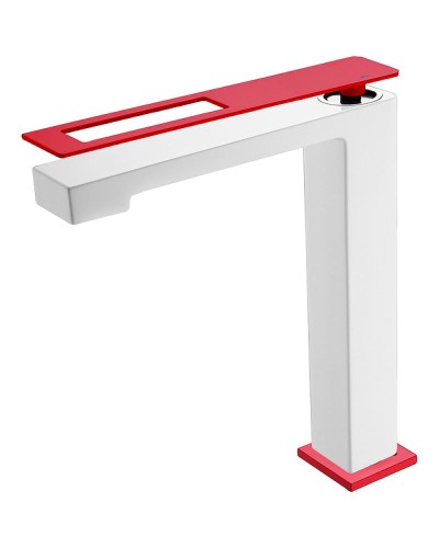 Смеситель для раковины Boheme Q 142-WR Белый Красный