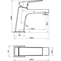 Смеситель для биде Koller Pool Neon Cube NC0300 Хром
