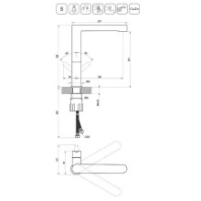 Смеситель для кухни Ravak Puri PU 016.20 X070183 Черный матовый