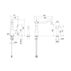 Смеситель для кухни Migliore Cucina Oxford 25796 Хром Белый