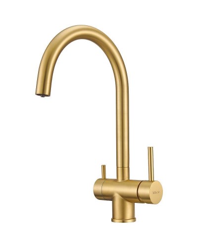 Смеситель для кухни Milacio Ultra MCU.554.GD Золото брашированное