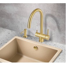 Смеситель для кухни Milacio Ultra MCU.554.GD Золото брашированное