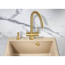 Смеситель для кухни Milacio Ultra MCU.554.GD Золото брашированное