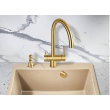 Смеситель для кухни Milacio Ultra MCU.554.GD Золото брашированное