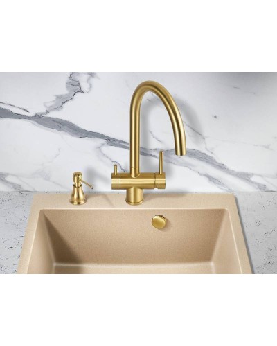 Смеситель для кухни Milacio Ultra MCU.554.GD Золото брашированное