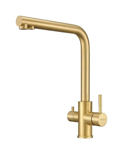 Смеситель для кухни Milacio Ultra MCU.553.GD Золото брашированное