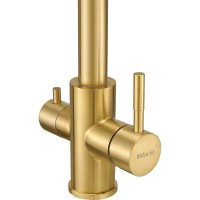 Смеситель для кухни Milacio Ultra MCU.553.GD Золото брашированное