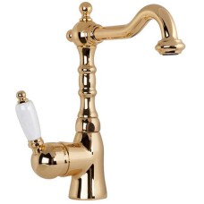 Смеситель для раковины Gattoni Orta 2741/27D0 OLD Золото 24 карат