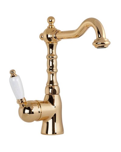 Смеситель для раковины Gattoni Orta 2741/27D0 OLD Золото 24 карат