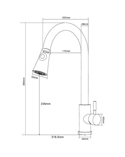 Смеситель для кухни Orange Steel M99-120st Сталь
