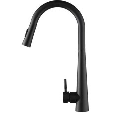 Смеситель для кухни Orange Steel M99-007b Черный матовый