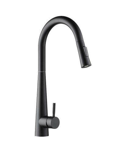 Смеситель для кухни Orange Steel M99-007b Черный матовый