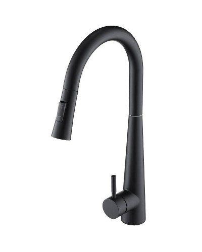 Смеситель для кухни Orange Steel M99-007b Черный матовый