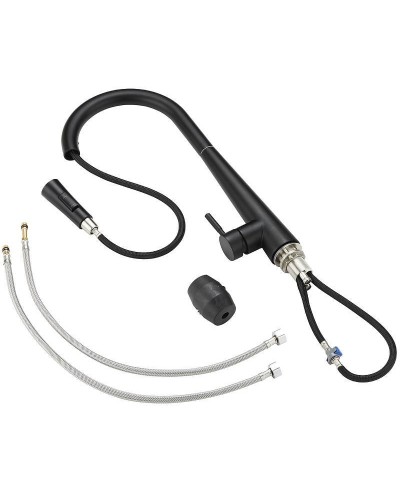 Смеситель для кухни Orange Steel M99-007b Черный матовый