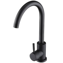 Смеситель для кухни Orange Steel M99-009b Черный матовый