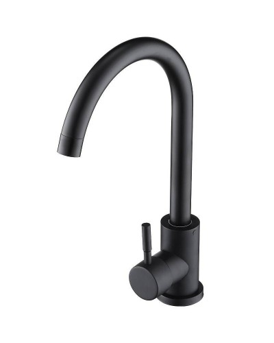 Смеситель для кухни Orange Steel M99-009b Черный матовый