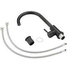 Смеситель для кухни Orange Steel M99-009b Черный матовый