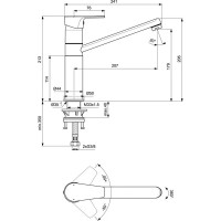 Смеситель для кухни Ideal Standard Cerafine D BC495AA Хром