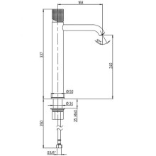 Смеситель для раковины Paini Grip 7GPZ205OLL Черный матовый