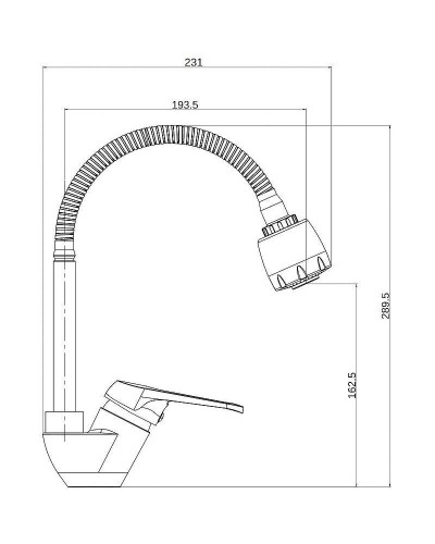 Смеситель для кухни Orange OneLife P11-004cr Хром