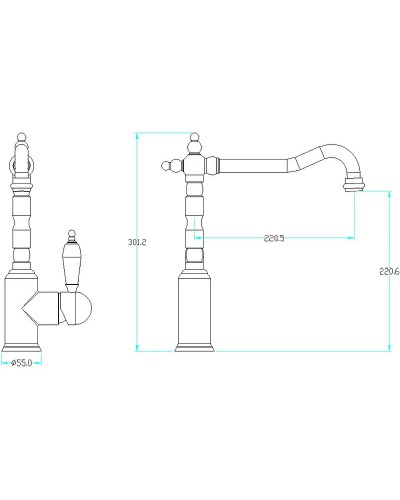 Смеситель для кухни Boheme Medici Ripresa 101-BSW Бронза