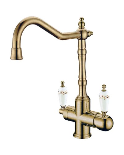 Смеситель для кухни Boheme Medici Ripresa 111-PR Бронза