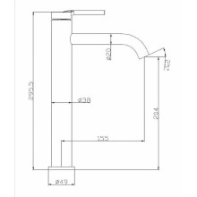 Смеситель для раковины BelBagno Etna ETN-LMC2-IN Сатин
