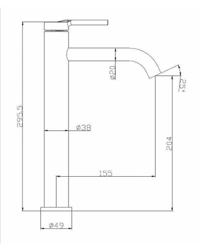 Смеситель для раковины BelBagno Etna ETN-LMC2-IN Сатин