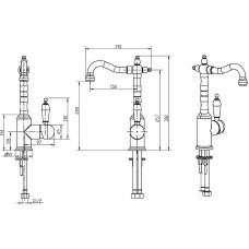 Смеситель для раковины Boheme Tradizionale Chromo 262-PR Хром