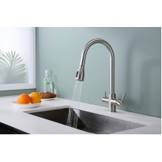 Смеситель для кухни Paulmark Lange La214212-NI Никель