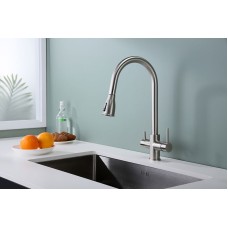 Смеситель для кухни Paulmark Lange La214212-NI Никель